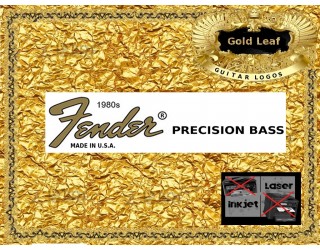 Fender Precision Bass Guitar Decal 20g